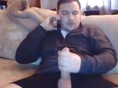 Handsome stocky dude with huge dick