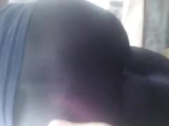 ass Phat em spandex ou yoga calças pretas