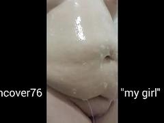 My girl: Pregnant shower tummy